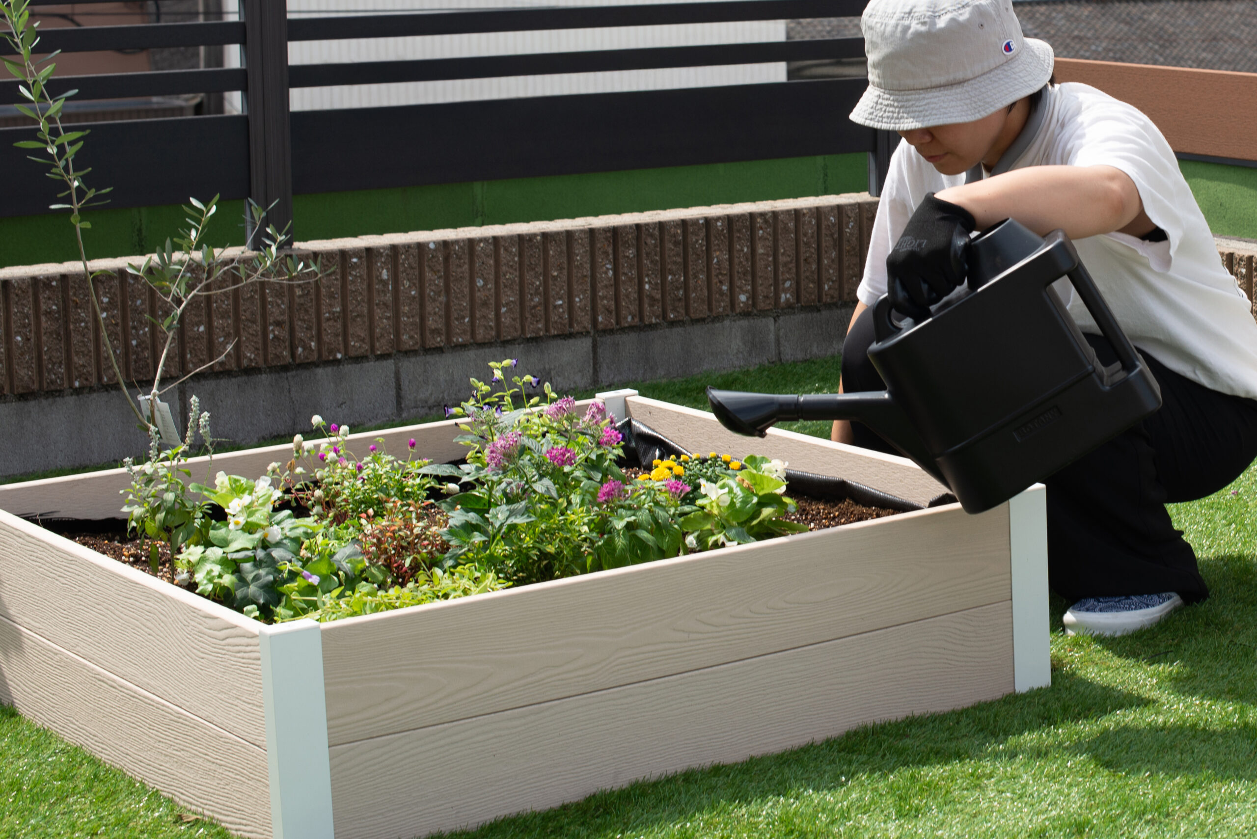 レイズドベッド、スタイリッシュ、ガーデニング、家庭菜園