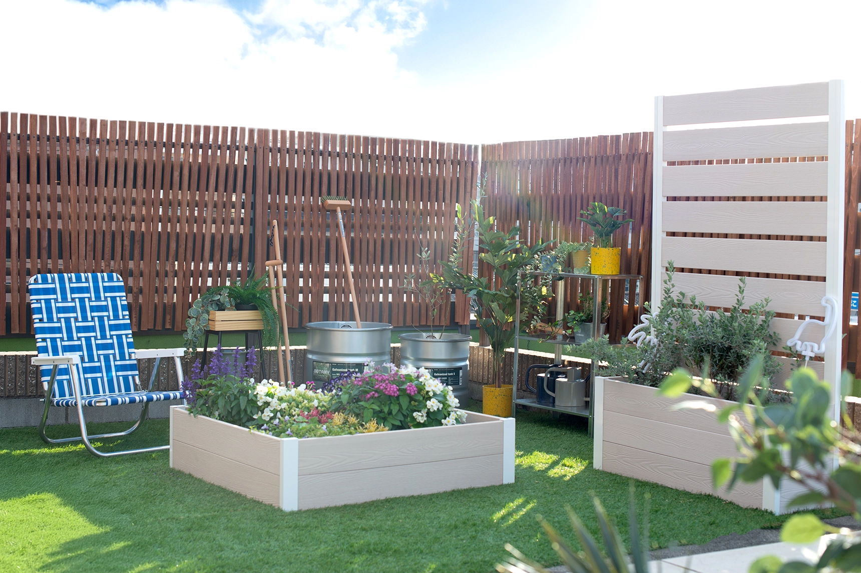 レイズドベッド,プランターフェンス,屋上,ガーデン