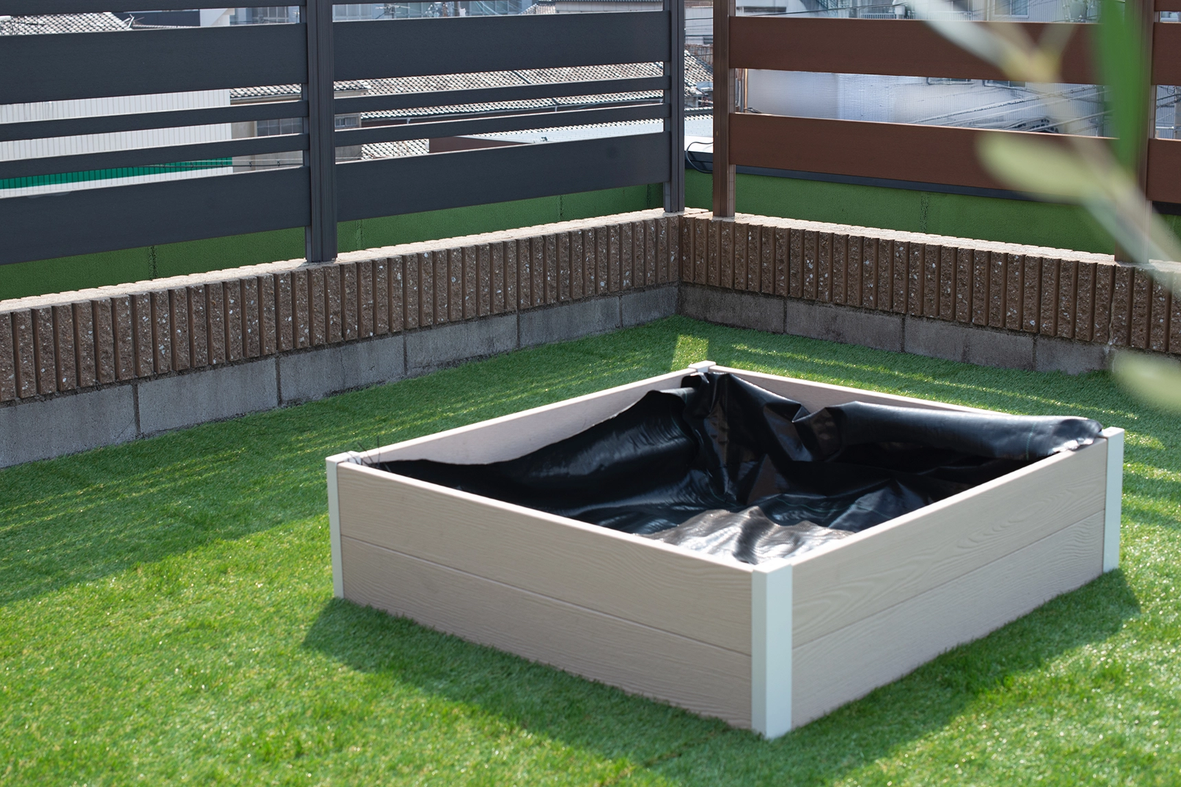 屋上ガーデン,レイズドベッド,DIY