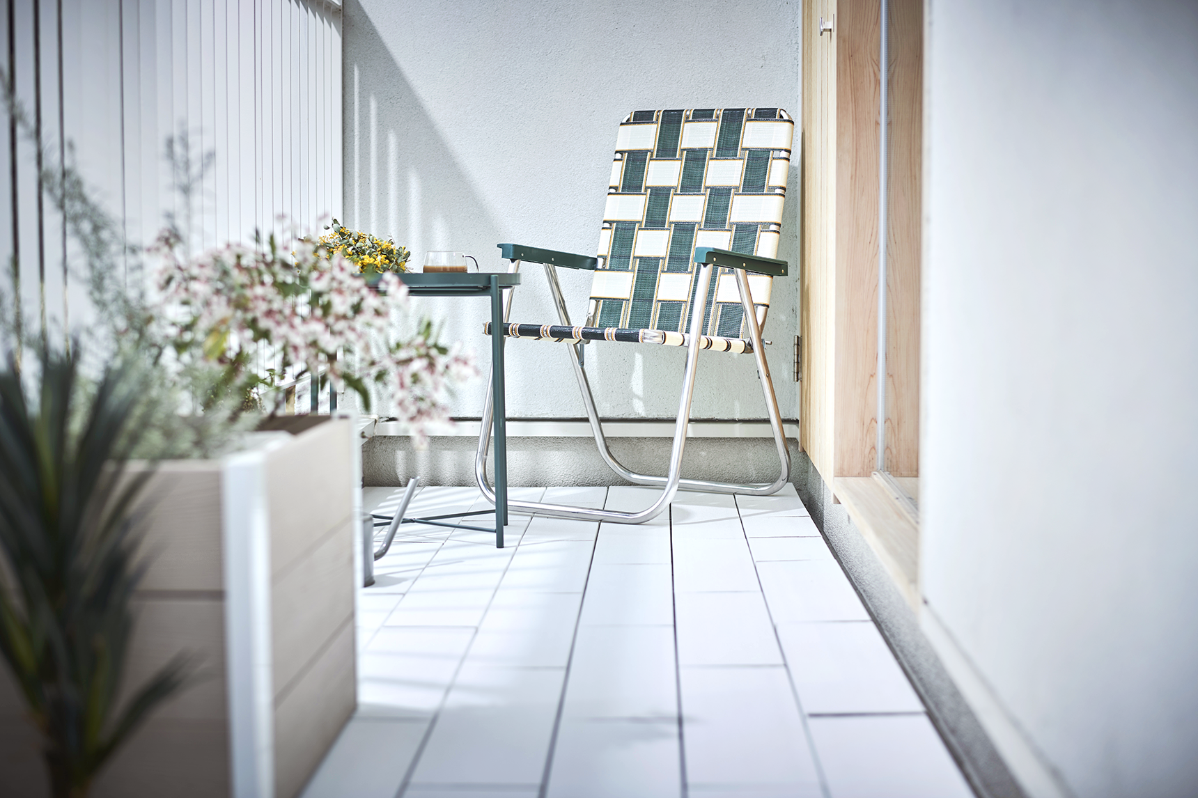 デッキ,ホワイト,ベランダ