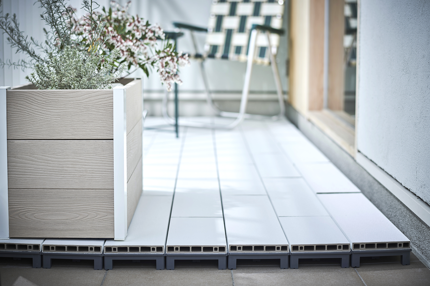 デッキ,ホワイト,ベランダ